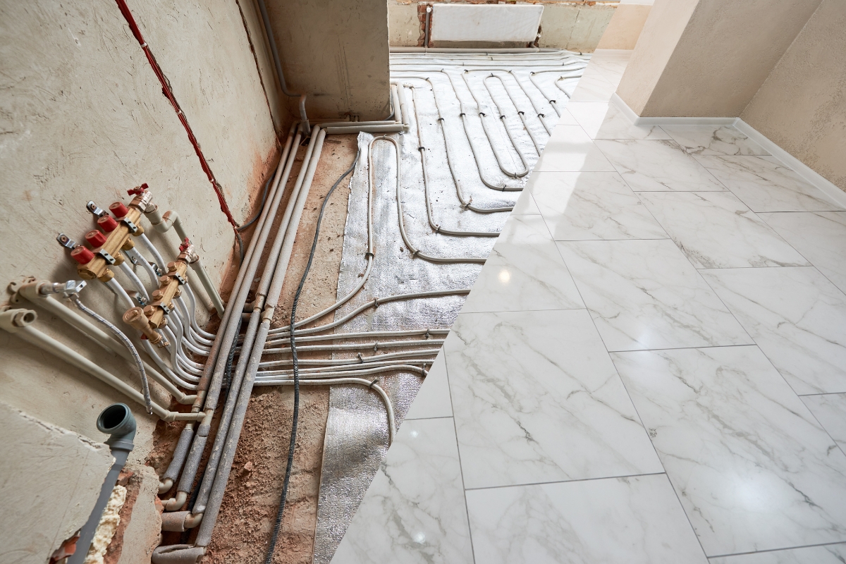 prikaz pločica i podnog grejanja